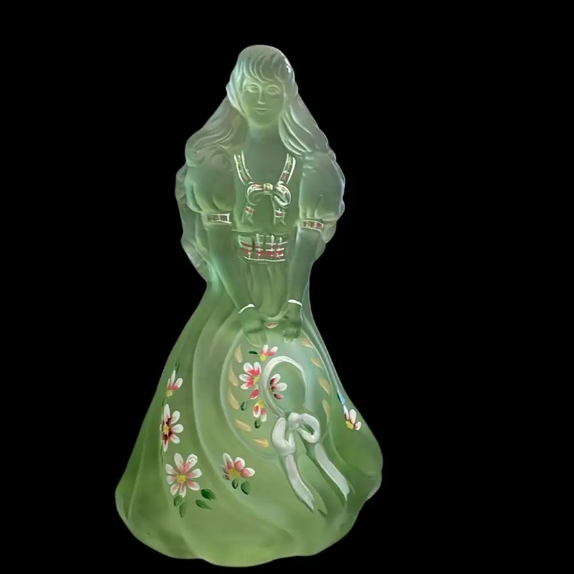 Fenton Green Prairie Doll Signed By Nancy Fenton And Artist