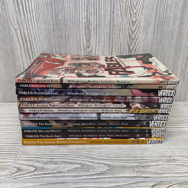 Fables Lot of 11 TPB Graphic Novels 1-3 & 6-13 Vertigo Willingham Buckingham