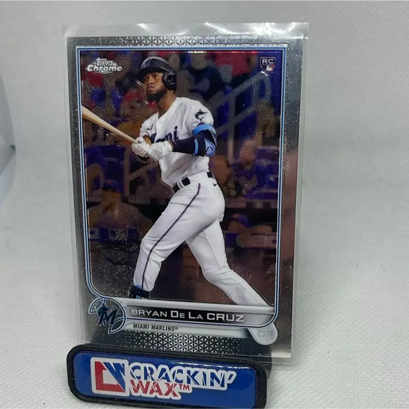 2022 topps chrome bryan de la cruz Rookie Marlins