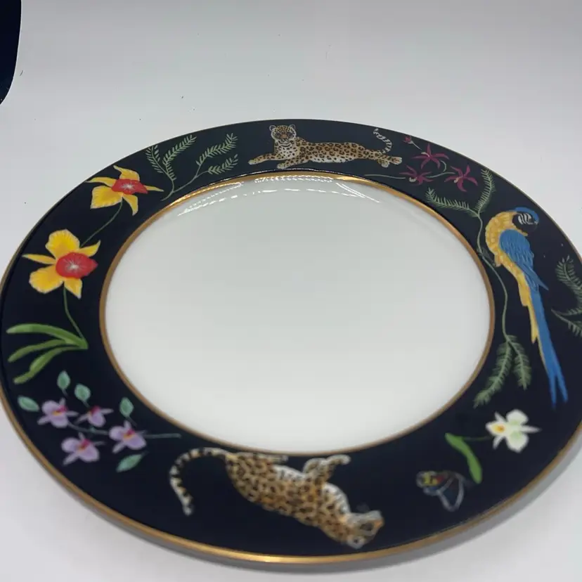 Lynn Chase Jaguar Jungle - Salad Plate, 8 1/4”