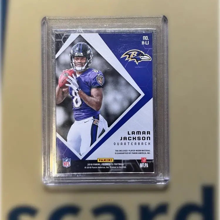 Lamar Jackson 2018 Elements Relic 067/125 Baltimore Ravens