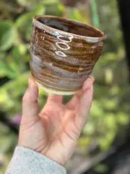 Handmade pot, no drainage 3.25 Inch