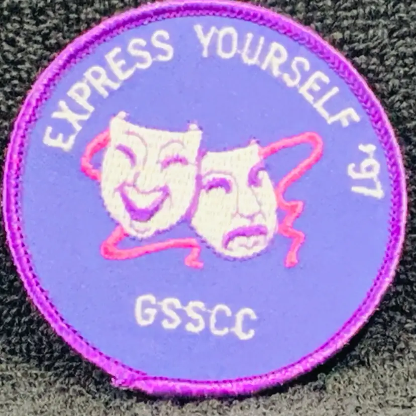 Vintage Scouting Fun Patch: Camp Express Yourself 97 GSSCC