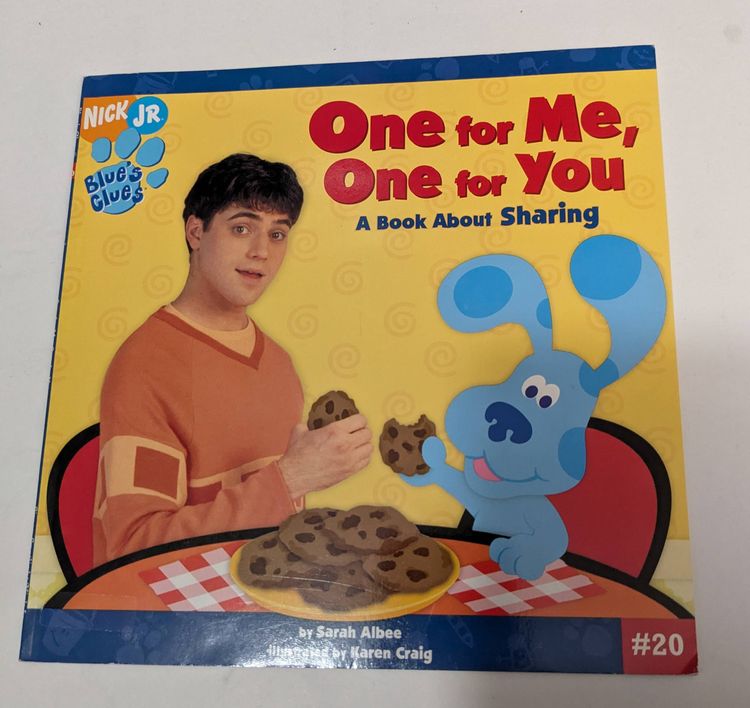 Nick Jr Blue's Clues: One For Me, One For You - A Book About Sharing (Paperback)