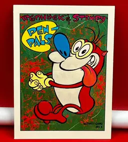 1993 Topps Trading Card Nickelodeon Toons Renhoek & Stimpy's Pen Pals #5