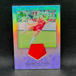 Claire Hutton 2024 Parkside Pacific NWSL Relic 2 Color KC Current Soccer Card