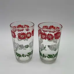 Set Of 2 Vintage Swanky Swigs Juice Glasses