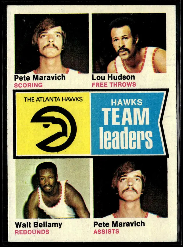 #120 Pete Maravich Walt Bellamy 1974-75 Topps #81 *LIVE AUCTION*