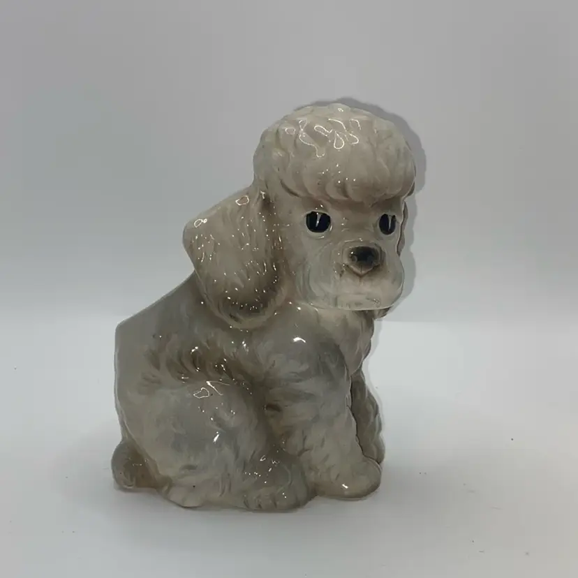 Ceramic Poodle Dog Planter