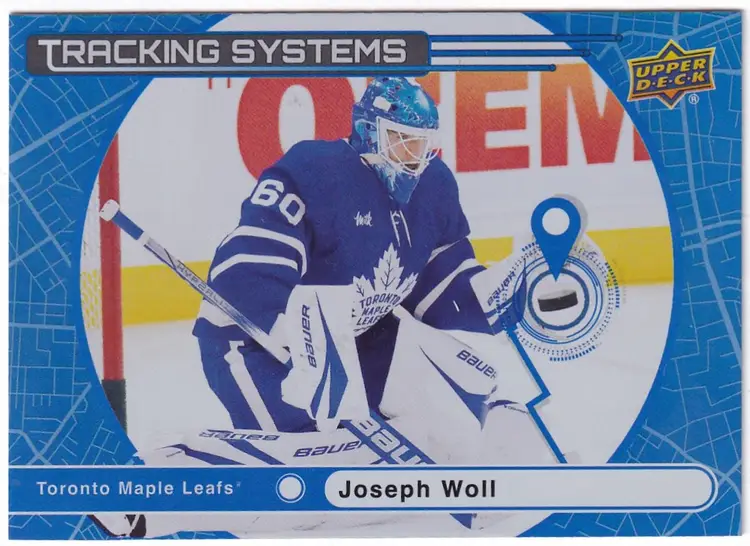 2025-26 Upper Deck Tracking Systems #TS20 Joseph Woll Toronto Maple Leafs Hockey Card