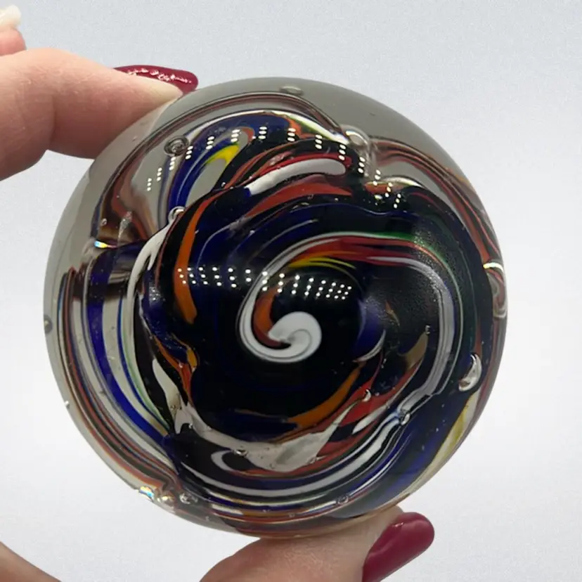 Paperweight Multi Color Swirls | 2.5” (*read)