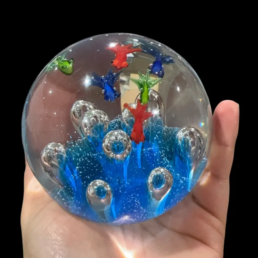 Swimming Gold Fish Paper Weight