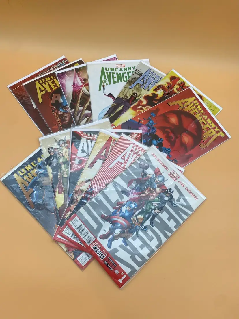 Marvel Lot of 13 Different Uncanny Avengers Comic Books - Bagged & Boarded