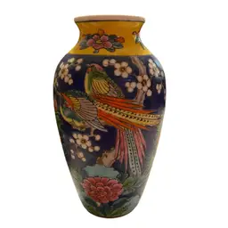 Early 20th Century Hand Enameled Japanese Cloissoné Vase