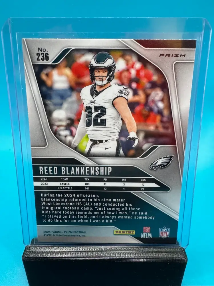 Reed Blankenship Prizm Silver Philadelphia Eagles