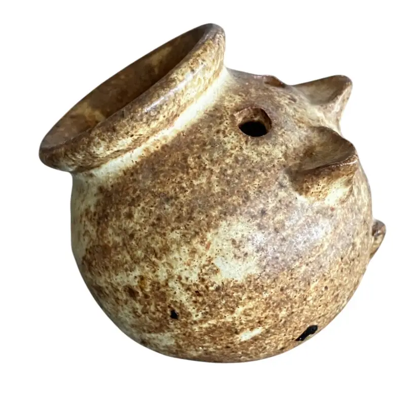 Studio Pottery Signed Salt Pig