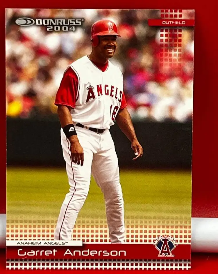 2004 Donruss Collector Baseball Trading Card Angels Garret Anderson #75
