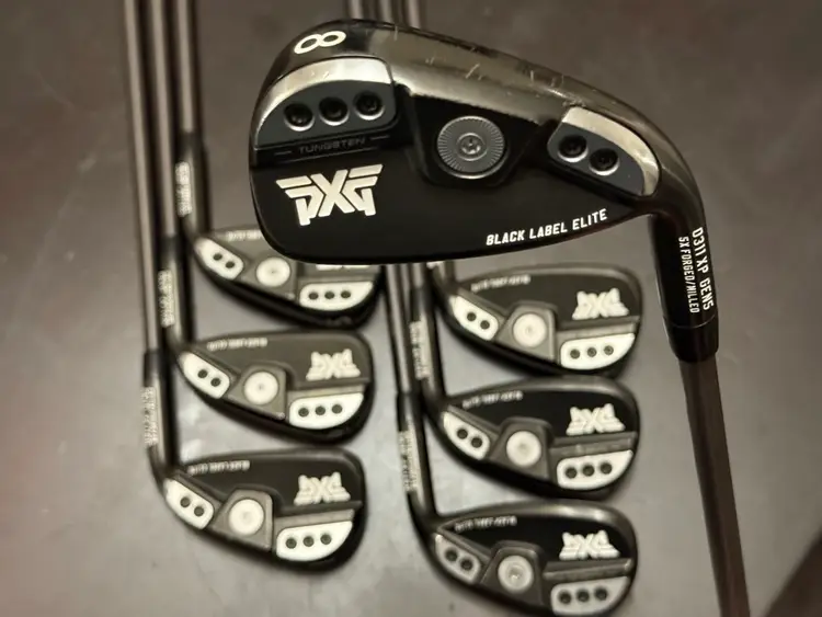 PXG 0311 XP Gen5 Black Label Elite Iron Set 5-PW, GW Aerotech Steelfiber R Flex