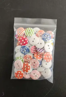 Bag Of Assorted 5/8" Buttons