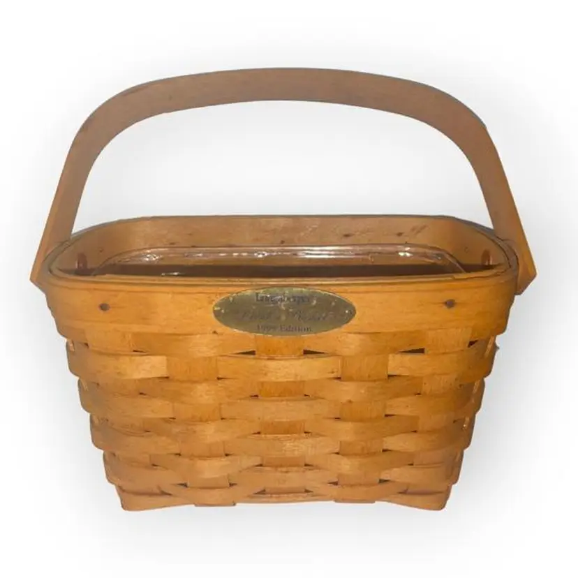 Vintage Longaberger 1999 Dresden Basket with protector EUC