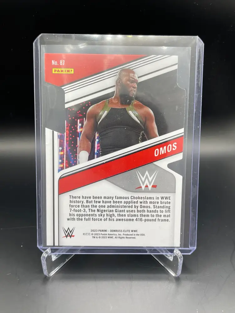 Omos 2023 Donruss WWE Elite Die Cut /24