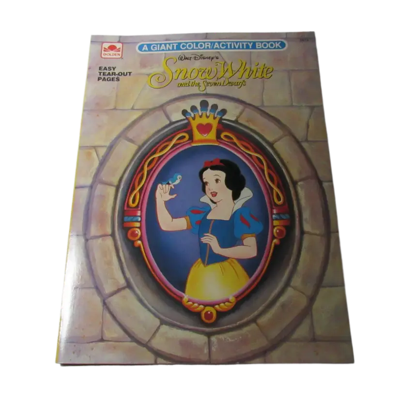 Vintage New Disney's Snow White Giant Coloring & Activity Book