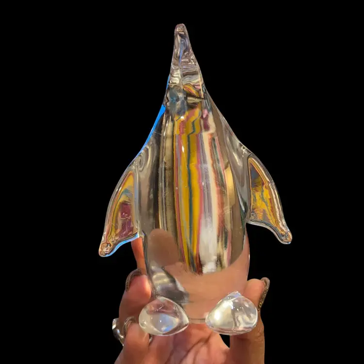 Clear Crystal Penguin Figurine