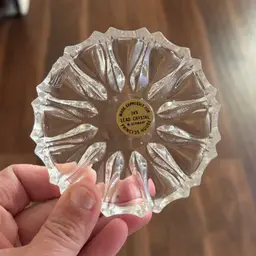 Vintage Princess House Lead Crystal Coaster Tray