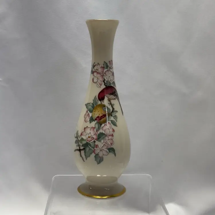 #1165 Lenox Serenade Bud Vase, Hand Painted,