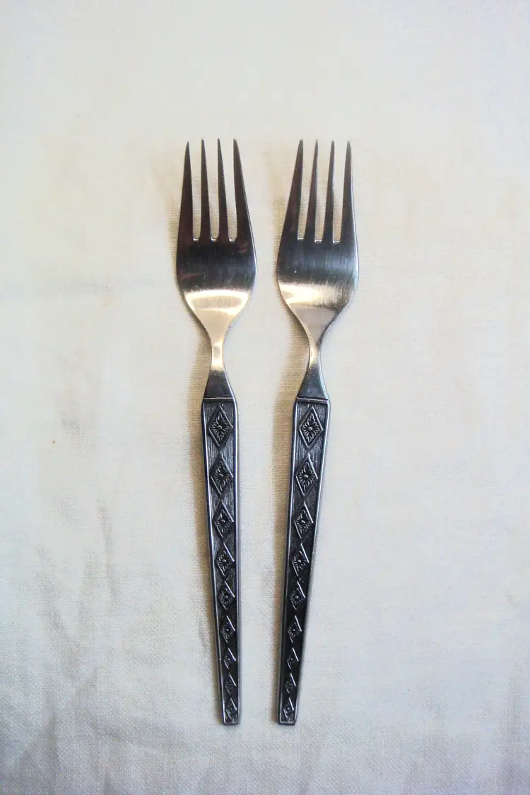 INTERPUR Stainless 2 Dessert Small Fork Japan Vintage