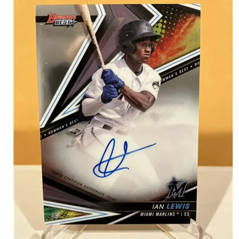 2022 Bowman’s Best Auto Ian Lewis Marlins