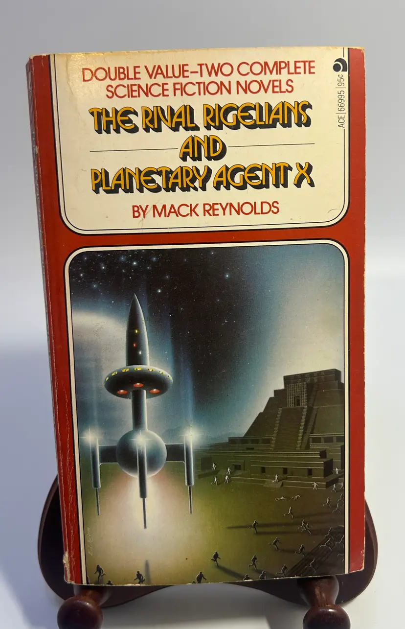 Vintage 'The Rival Rigelians & Planetary Agent X' By Mack Reynolds Paperback Book 1967
