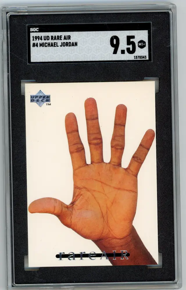 1994 Upper Deck Rare Air MICHAEL JORDAN #4 BULLS GOAT SGC 9.5 MT+