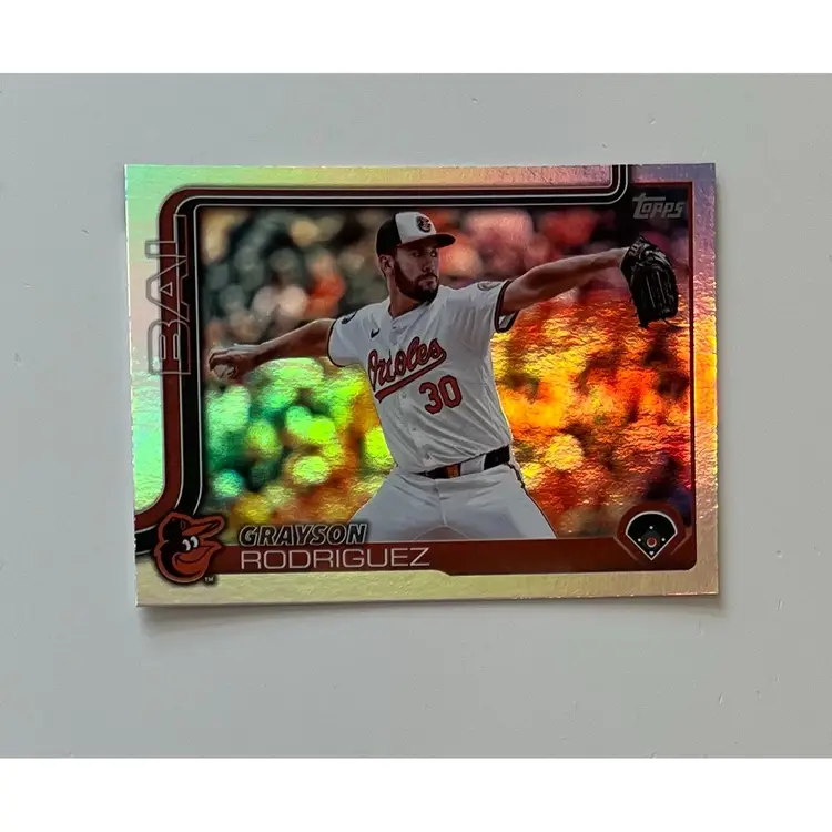 Grayson Rodriguez Rainbow Foil Baltimore Orioles