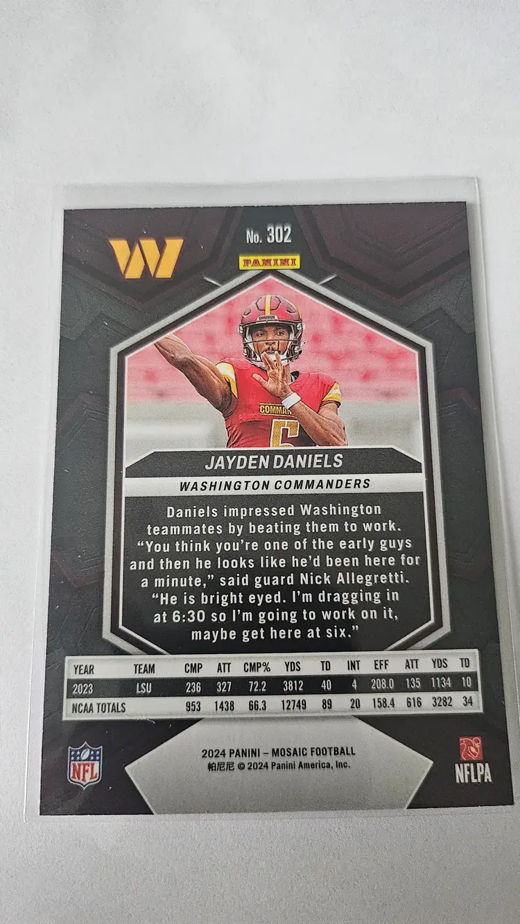 2024 Panini Mosaic - Rookies #302 Jayden Daniels (RC)