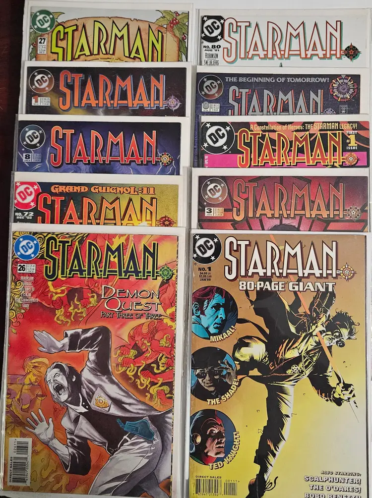 Starman 1994 - 2001 Lot of 10 Various Issues