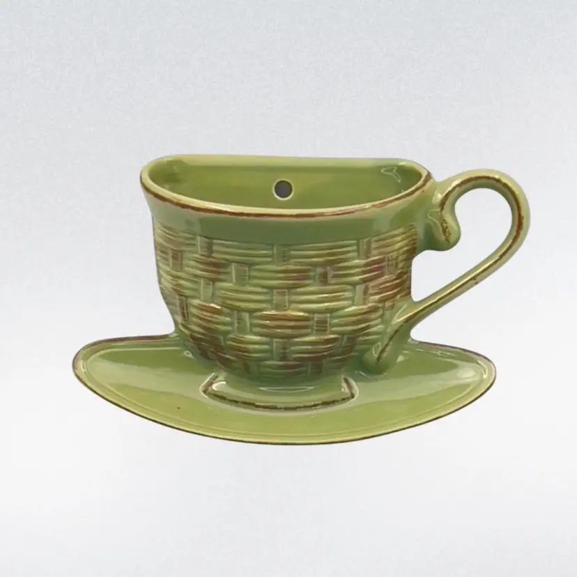 Vintage Wall Pocket Pottery Wall Art Marked ASP 2004