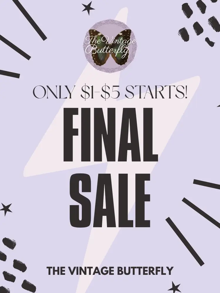 🦋 Huge Clearance Sale! $1-$5 Starts! 🦋