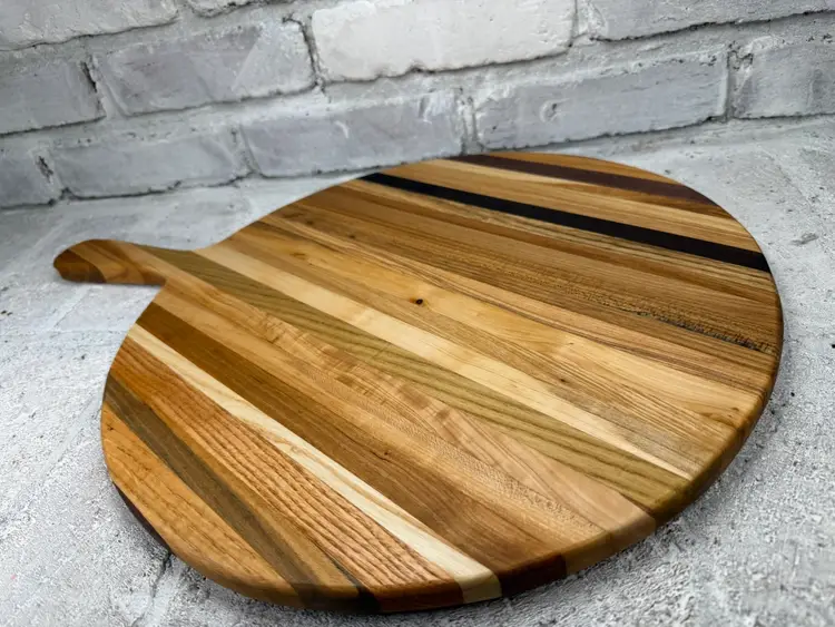 Round Hardwood Serving Board