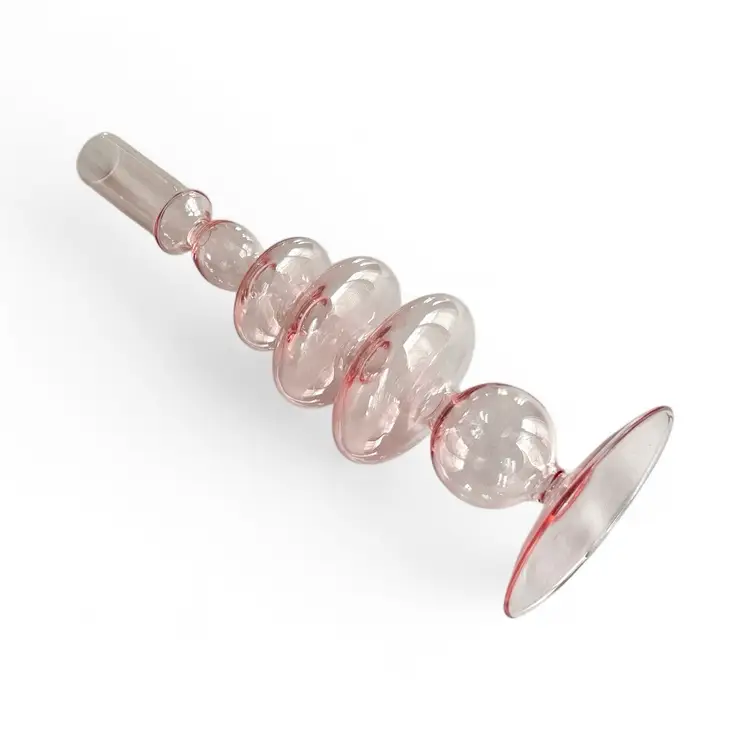 Pale Pink Glass Bud Vase