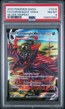 2022 Pokemon Silver Tempest Full Art Corviknight VMAX PSA 8