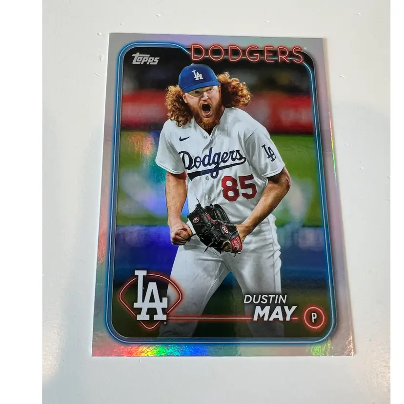Dustin May Rainbow Foil Los Angeles Dodgers