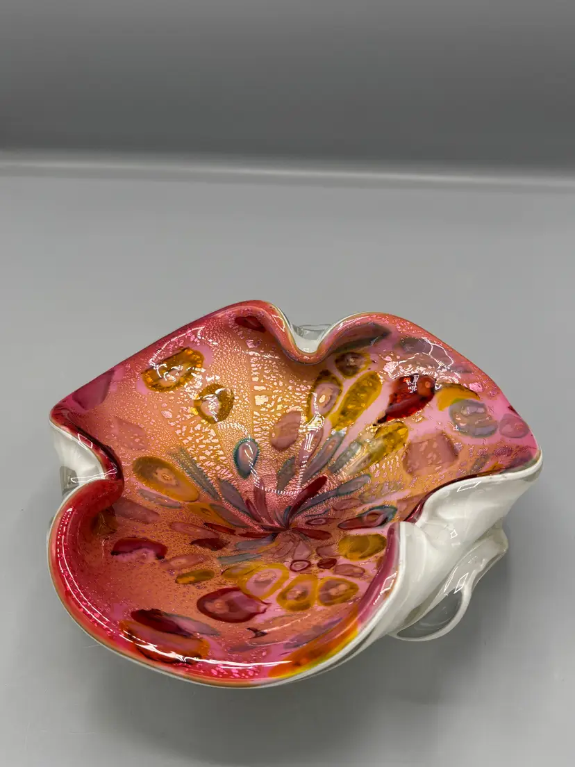 Vintage Murano glass Tutti Frutti bowl