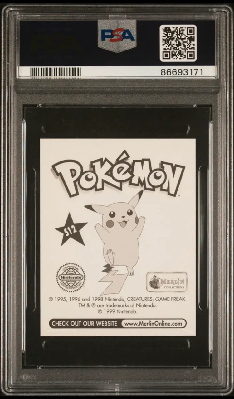 PSA 7 Merlin 1999 Poliwhirl S12 Prism Holo pokemon