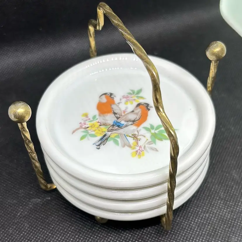 Interpur Ceramic Coaster Set With Caddy