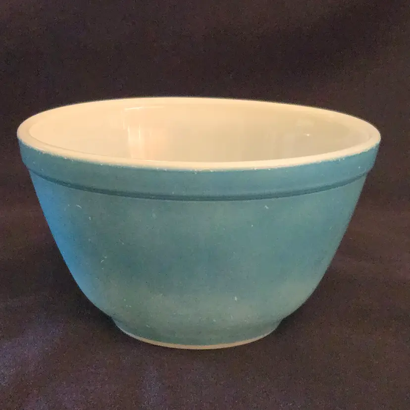 Pyrex Primary Blue Nesting Mixing Bowl #401-1½Pt USA 1950's Vintage with Condition Issues