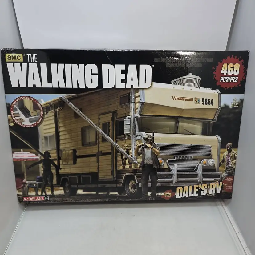 McFarlane The Walking Dead Dale's RV Building Set 468 Pieces NIB (KZ)