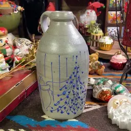 Salmon Falls Christmas Pottery Jug