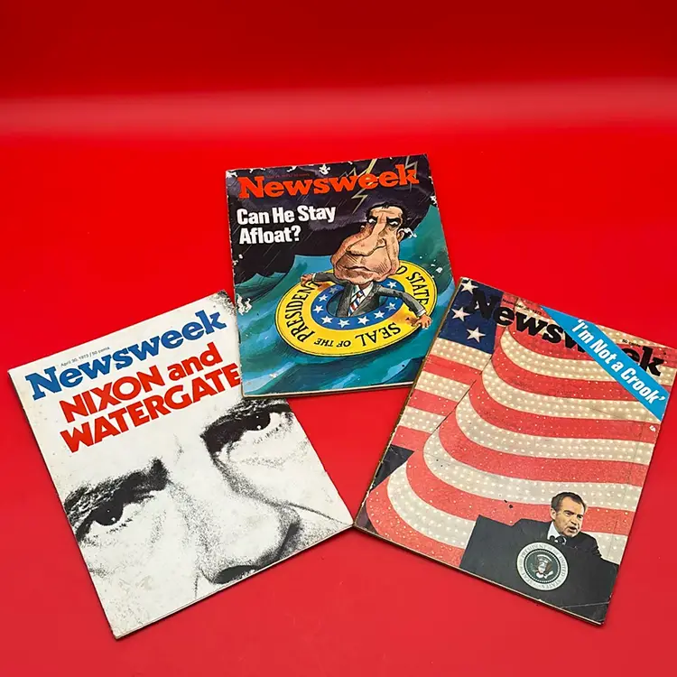 Set Of 3 1973 Newsweek Nixon & Watergate Magazines
