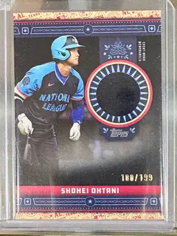 2024 Topps Update Series - All-Star Stitches Shohei Ohtani #ASR-SO Black /199 Los Angeles Angels